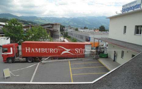 Ankunft Container