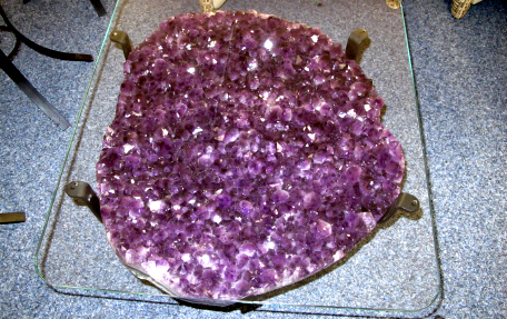 Salontische oder Beistelltische aus Amethyst gefertigt