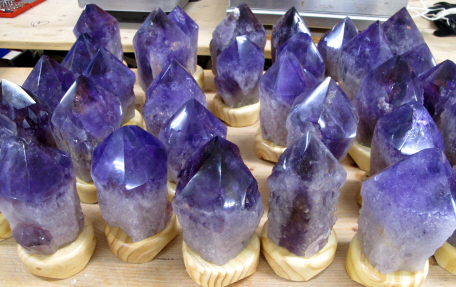 Bolivien Amethyst Lampen