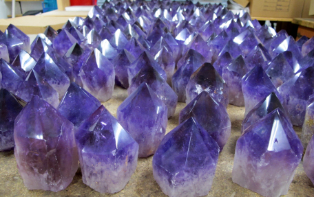 Auserlesene Bolivien Amethyst Spitzen