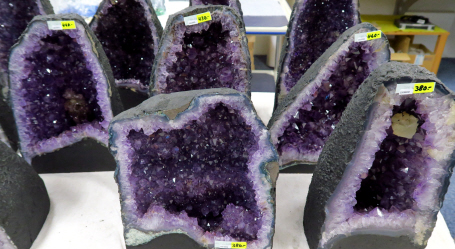 Amethystdrusen der super Extra Klasse