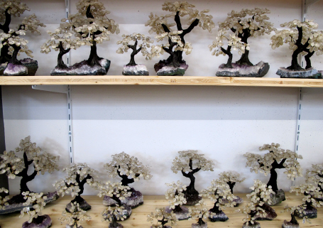 Rosenquarz Bonsai Bäume