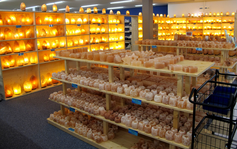 Salzkristall Lampen