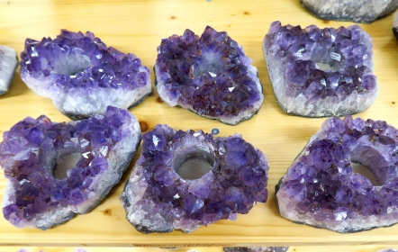 Amethyst Candle Holder